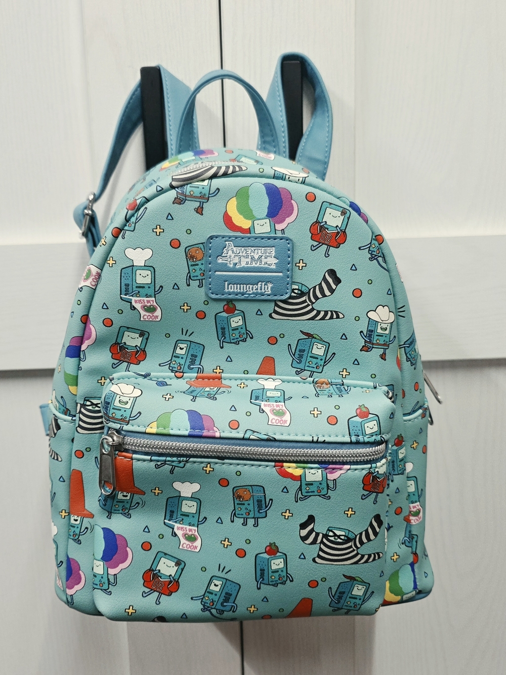 Loungefly Adventure Time Teal Mini Backpack